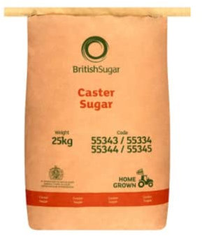 British Sugar Caster Sugar 25kg