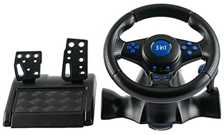 Volant multifonction avec rotation à 180 degrés, 3 modes, prise en charge du volant de course USB pour PC, commutateur, PS2, PS3, PS4, Xbox360 A