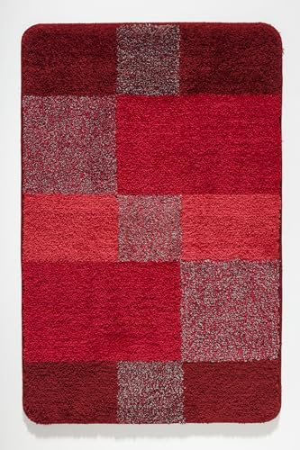Kleine Wolke Badteppich JOANA (LBH 60x50x2 cm) LBH 60x50x2 cm rot
