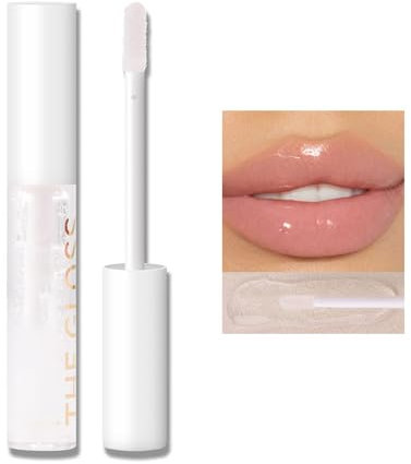 Lipgloss Flüssiger Lippenstift Feuchtigkeit Lipgloss Glänzender Lipgloss Lip Glow Oil Aufpolsternder Lipgloss, Feuchtigkeitsspendender Lippenstift für Natürlich Glänzende Lippen (01)