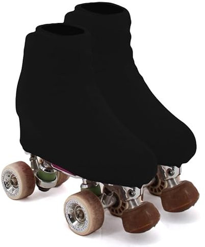 Aquilone - Cubrepatines de 100 Denier, para Patinaje, protección para Patines de Ruedas, con Punta Reforzada, para Patinaje artístico o Deportivo, Fabricado en Italia (Negro, 39/42)