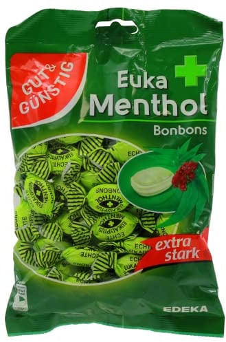 Gut & Günstig Euka Menthol Bonbons extra stark, 20er Pack (20 x 300g)