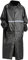 Fayemint Regenponcho, Regenschutz Regen Poncho, Wasserdicht Regenmantel Unisex, Atmungsaktiver Tragbarer Poncho, mit Reflektierenden Streifen, für Wandern, Angeln, Camping (Schwarz)