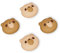 playvital Joystick Caps for Nintendo Switch, Thumbstick Caps for Switch Lite, Analog Cover for Switch OLED Joycon Thumb Grip Caps for Switch/Lite/OLED - Cozy Bear