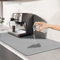 TENQUAN Alfombrilla de Secado para Cocina Estera absorbente de agua de 50x30cm con Fondo Antideslizante Estera para Máquina de Café Alfombrilla Escurreplatos Protector de Encimera(Gris Claro)