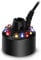 Humidificador de aire Mist Maker Fogger, atomizador de máquina de niebla de estanque de fuente de agua de 12 LED con adaptador de corriente, nebulizador ultrasónico Mister para estanque de fuente