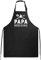 GEBETTER Tablier Cuisine Papa Étanche Réglable avec Poche Tablier Homme Barbecue Noir Cadeau Papa pour Fête Père Anniversaire Noël (PAPA MAÎTRE DU GRILL)