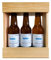 Coffret biere BRASSERIE GASCONHA + Caisse bois - Coffret degustation biere avec etiquette bouteille personnalisable pour prénom, logo, message… [ Coffret de biere a offrir ] (Blonde, 3x33 CL)
