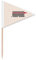 Código de barras Compras Pull Lock Ropa Palillo de dientes Triángulo Cupcake Toppers Bandera