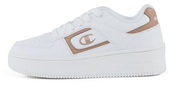 Champion Foul Play Plat Element BS W Low, Damen-Sneaker, Weiß/Hellrosa (WW016), 38 EU, Weiß Blassrosa Ww016, 38 EU