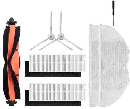 Lipski Compatible con Xiaomi Mijia G1 MJSTG1 Mi Robot Vacuum Mop Essential Aspiradora Cubierta De Cepillo Lateral/Principal Filtro Hepa Piezas De Paño De Fregona (Color : As Shown b)
