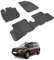 Auto Fußmatten Kompatibel mit Dacia Duster 4x4 2010-2017 Geruchlos 4.5D Passform Allwetter Automatten 5 Teilige | Antirutschmatte Hoher Rand Gummimatten Schwarz Fussmatten Vorne Hinten Autoteppich