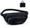 Mervokl Ultraleicht Faltbar Bauchtasche 2L Groß Gürteltasche Sport Hüfttasche Wasserdicht Stylisch Hip Bum Waist Bag Fanny Pack für Outdoor Reise Wandern Herren und Damen Schwarz