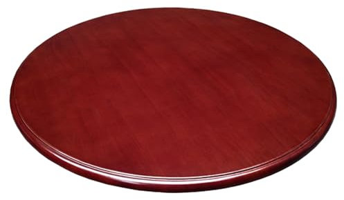 Großes, Rundes Drehtablett Aus Holz for Die Tischplatte Mit Elegantem Rotationsunterstützungssystem. Drehteller-Serviertablett Aus Holz, Leise Und Sanfte Drehung, 90 cm