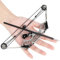 Bogenschießen Mini Compound-Bogen und Pfeil Set Adult Pocket Bow Edelstahl Bogen Set für Rechts- und Linkshänder (12 Pfeil)