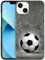 GlamCase for iPhone 13 Mini, iPhone 13 Mini Case - Football Wall art Design Printed Slim & Sleek Cute Plastic Hard Snap on Protective Designer Back Phone Case/Cover for iPhone 13 Mini White