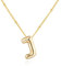 VCCKNB JEWELRY Initialen-Halsketten für Frauen und Mädchen, 14 Karat vergoldet, Buchstaben-Anhänger-Halskette von A-Z, Monogramm-Halsketten, Alphabet-Anfangsschmuck, zierliche, trendige (Gold-J)