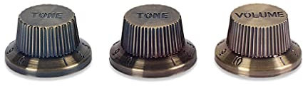 BEALIFE 3-teiliger E-Gitarren-Knopf Musikalische Saiteninstrumente Lautstärke-Potentiometer Tone Control-Tasten Ersatz für Epiphone Les Paul
