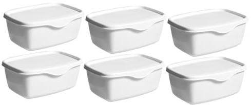 PRETYZOOM 6 Stk Kiste abwischen Tücherbeutel, Behälter Fall für Babytücher aufbewahrungsbehälter reisebox feuchttücher Papiertuchspender Taschentuchboxen fürs Wohnzimmer Plastik Weiß