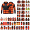 Beheizbare Jacke Damen USB Elektrischer Beheizte Weste 4/9/11/13/15/21 Heizzonen Herren Heizweste Winddicht Pufferjacke Softshell Jacke mit Heizung Warme Winterjacke Weste Heizjacke Outdoor Camping