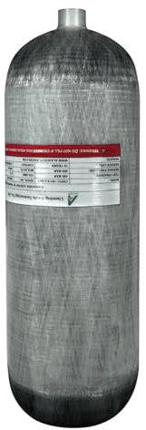 TUDIVING-9L Tauchflasche, Hochdruck-Luftflasche aus Kohlefaser, 4500Psi Paintball-Tank für PCP-Luftgewehr-Gerätetauchen