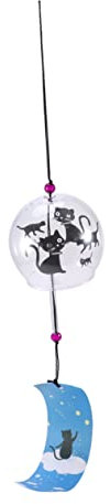 CAXUSD Windglocke Im Japanischen Stil Hängende Glaswindspiele Dekoratives Windspiel Für Balkon Und Garten Ornament Für Zuhause Und Terrasse