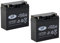 Batteria ricaricabile Landport 12 V 18 Ah Polivalente - Tecnologia VRLA AGM/Modello LP12-18 - F3/T3 con Certificato VDS - Box da 2 pezzi