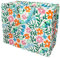 LS-LebenStil XXL Jumbo Bag Farmyard Esme - bunte Blumen Recycelt Tragetasche Einkaufstasche mit Reißverschluss Shopper Riesentasche Tasche Aufbewahrungstasche Unterbettkommode Organizer
