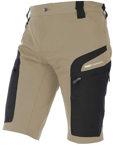 PUMA Workwear Pro-One Adventure Shorts Herren - Wanderhose kurz für Männer - Verstärktes langlebiges Nylon - Trekkinghose mit 4-Wege Stretch - Mit D-Ring - Outdoor Hosen