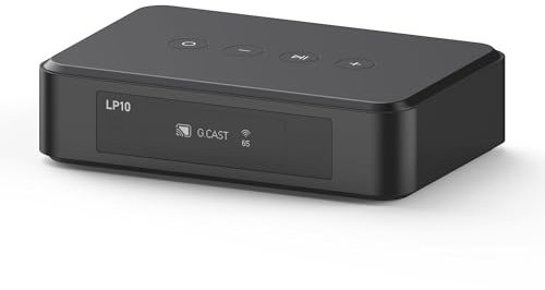 Arylic LP10 Wireless Music Streamer, Unterstützt AirPlay 2, Google Cast, Apple Home und Spotify & Tidal verbinden mehrere Streaming-Optionen, 5G WiFi und Bluetooth Vorverstärker mit App, Fernbedienung