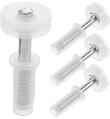 SHINEOFI 4pezzi Kit Di Ferramenta Per Ante Pieghevoli Acciaio Inossidabile Cerniere Pivot Per Porte Bifold Accessori Per Riparazione E Installazione Facile Supporto Per Porte Centinaia