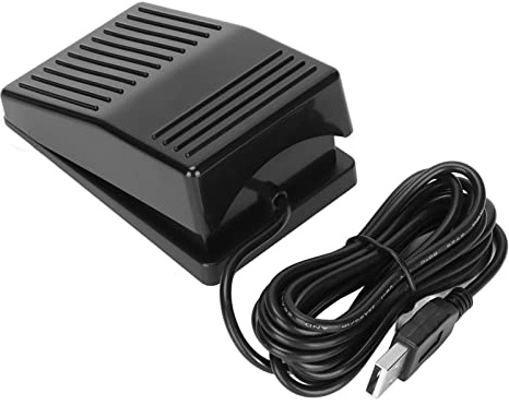 Acouto USB -Fußschalter Pedal Photoelektrischer Switch Multifunktional Single Foot Switch Pedal mit 2 Meter -Kabel für Computerfunktionen Solches und das Spiel Ist USB Fußschalter Pedalsingle
