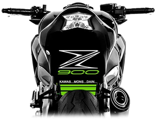 Vinyl für Radlauf, kompatibel mit Kawasaki Z900 2017-2024 (Candy Lime Green)