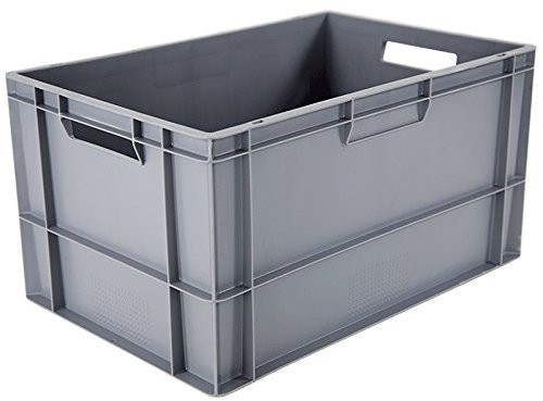 Bac gerbable - 600x400x320 mm 60L gris norme Europe - 5069080