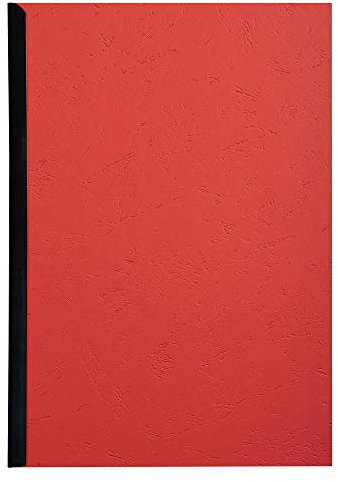 Exacompta 2782C 100er Pack Einbanddeckel DIN A4 für Bindesysteme Forever aus Recycling-Karton rot. Geeignet zur Verwendung mit Serodo-Bindern, Kunststoffringen, Metallringen und mehr