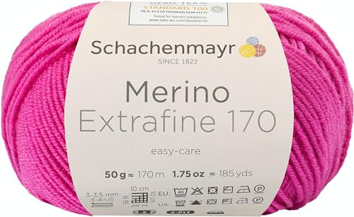 Schachenmayr Merino Extrafine 170 9807551-00037 pink Handstrickgarn, Schurwolle