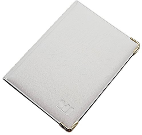 Exclusive Pochette de Carte d'identité et Porte Carte de crédit 10 Compartiments MJ-Design-Germany Made in UE en diverses Couleurs et Designs (Désign 4 / Blanc)