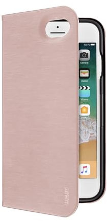 Artwizz FolioJacket Handyhülle kompatibel für iPhone SE (2022/2020) / 8 / 7 - Schutzhülle mit Standfunktion, Magnetverschluss - Roségold