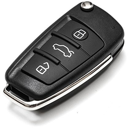 3 Tasten Schluessel Gehaeuse Klappschluessel Fernbedienung Autoschluessel für Audi A2, A3, A4, A6, A8, TT
