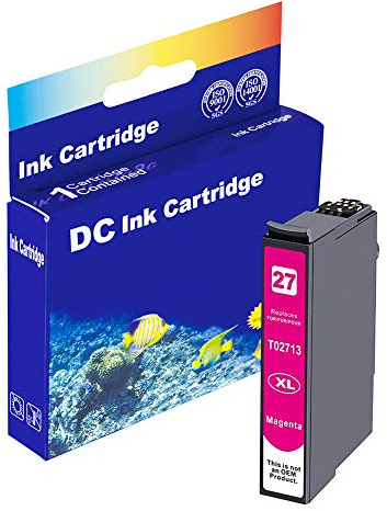 15ml Magenta Druckerpatrone (kein Original) für Epson T2713 Workforce WF-3600 Series WF-3620 DWF WF-3620 WF WF-3640 DTWF WF-7110 DTW WF-7600 Series WF-7610 DWF WF-7620 DTWF
