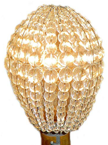 Seear Lights Hängelampe mit Glasperlen, Kronleuchter inspiriert, in verschiedenen Farben erhältlich