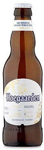 Hoegaarden Original Premium Belgian Wheat Beer (Weiss Bier, Wit Beer), 24x330ml Bottles, 4.9% ABV, Imported from Belgium