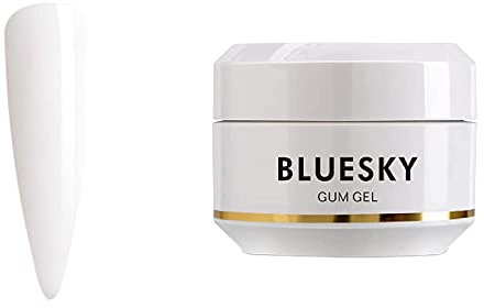 Bluesky Gum Gel 15 ml, Milky White, Poly Gel Builder Colours For Poly Gel Nail Kit, Quick Nail Extensions (Requires Curing Under LED UV Lamp)