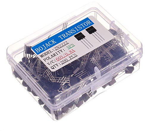 BOJACK 2N2222 NPN Allzweck-Transistoren, 60 V, 0,8 A, 0,5 W, 250 MHz, 200 Stück