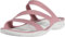 Crocs Swiftwater Sandal D, Donna, Rosa Cassis Bianco Pearl, 33 EU
