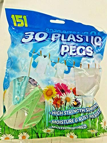 151 Plastic Clothes PEGS 30PK