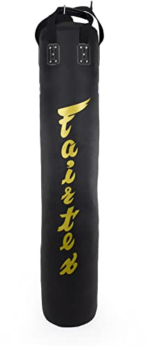 Fairtex HB6 Bananensack Boxsack für Muay Thai, Boxen, Kickboxen, MMA – 36 cm B x 180 cm H