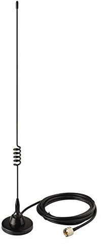 Bingfu Boat Marine Vehicle VHF Ham Mobile Radio Antenna VHF UHF 136-174MHz 400-520MHz Magnetic Base PL259 Male Antenna for Garmin Uniden Cobra ICOM Standard Horizon Eclipse Marine Two Way Radio