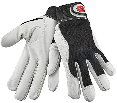 Solidstar HandschuhMan. Hochwertige Arbeitshandschuhe weiche Lederhandschuhe mit Klettverschluß Gr. 6-11 (Größe 11/XXL)