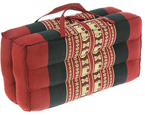 Namesakes Kapok Yoga Block Meditationskissen – faltbare Stützrolle – roter Elefant
